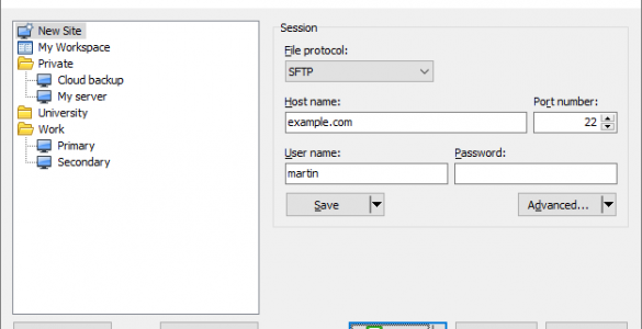 SFTP _winscp_game_server